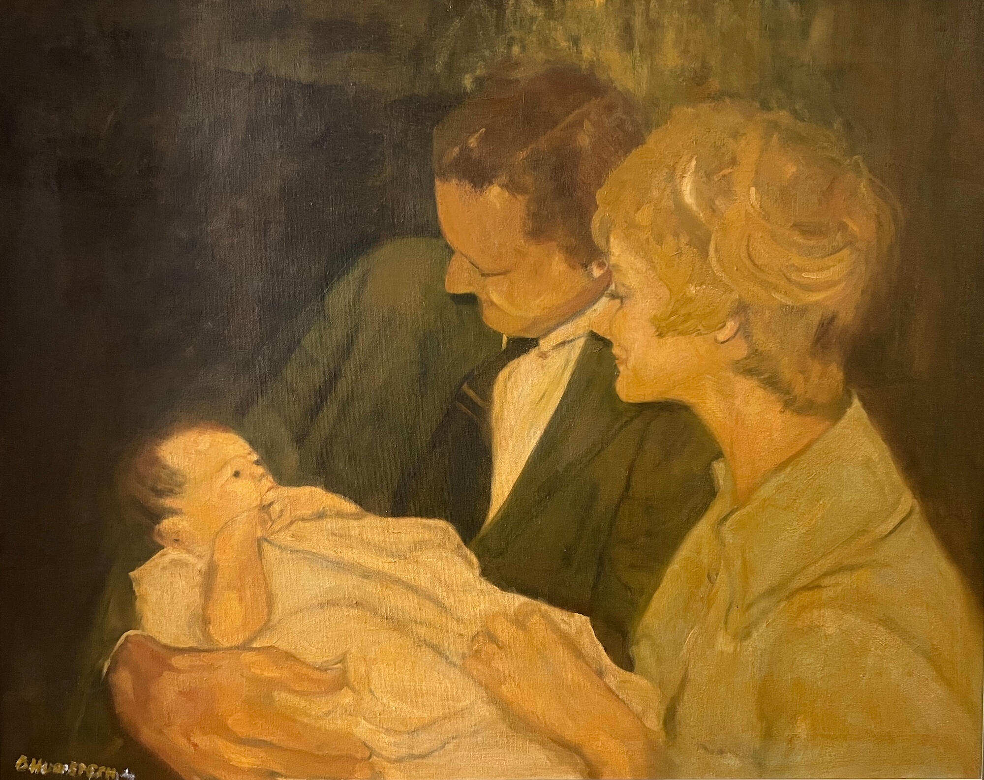 Painting by Billie Hudspeth, 1970 Bill Hudspeth Jr., Clare R. Hudspeth, Ann Hudspeth